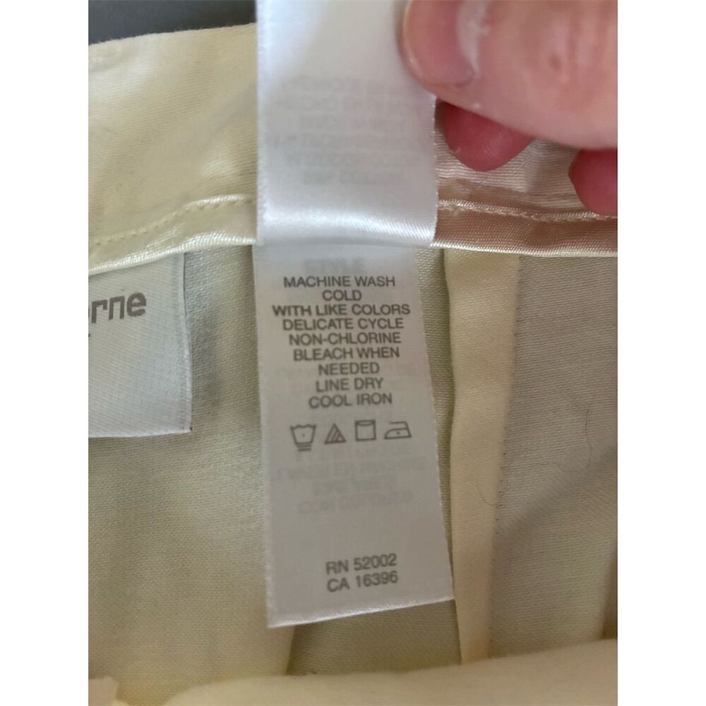 Liz Claiborne Lizsport Women's Beige Stretch Straight Leg Pants Size 14 - Picture 10 of 14